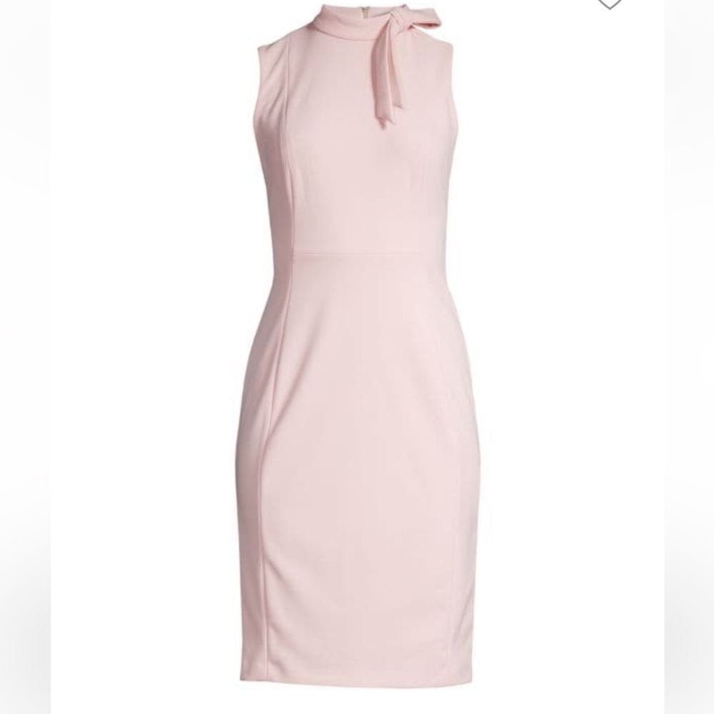New Tie-Neck Sheath Dress Calvin Klein Size 6
